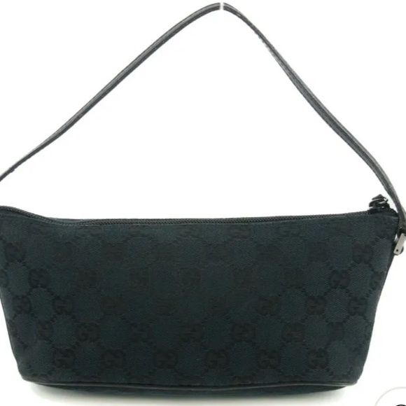 Gucci Black Monogram Boat Bag - Picture 2 of 8